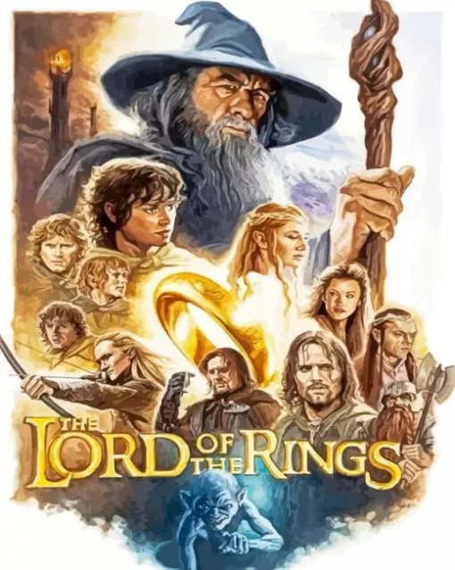 The Lord Of The Rings Characters Poster Diamond Paintings