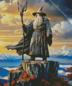 The Lord Of The Rings Gandalf Diamond By Numbers