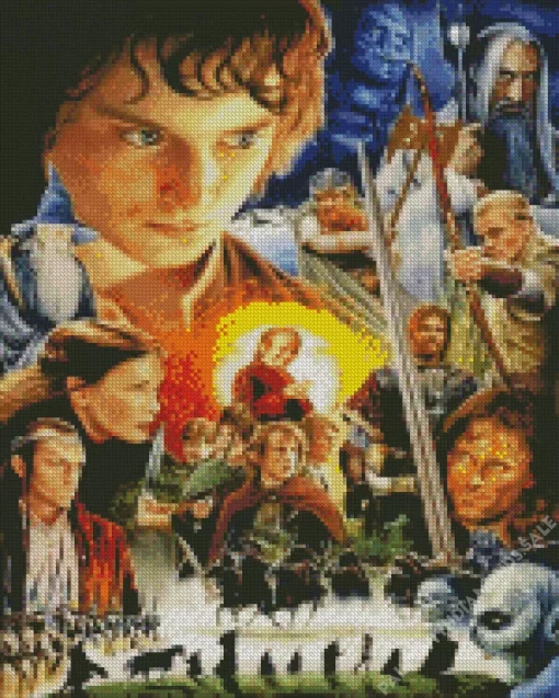 The Lord Of The Rings Poster Art Diamond By Numbers