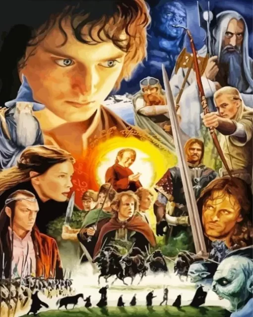 The Lord Of The Rings Poster Art Diamond Paintings