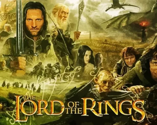 The Lord Of The Rings Poster Diamond Painting