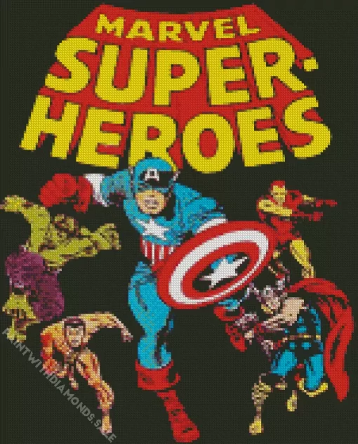 The Marvel Super Heroes Poster Diamond Paintings