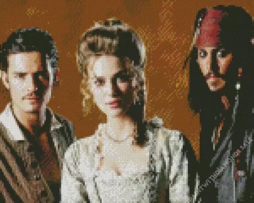 The Pirates of the Caribbean Characters Diamond Painting