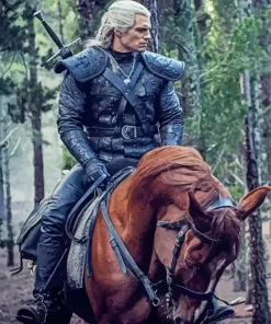 The Witcher Geralt On Horse Diamond Paints