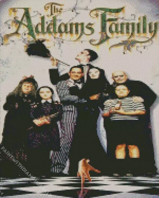 The addams family poster Diamond Dotz