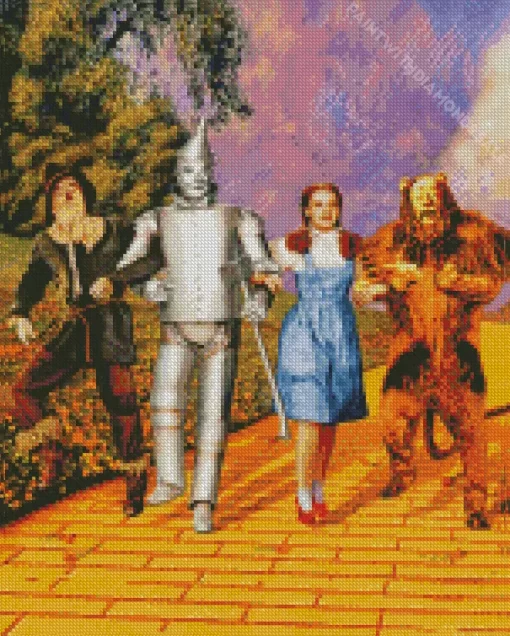 The wizard of oz characters Diamond By Numbers