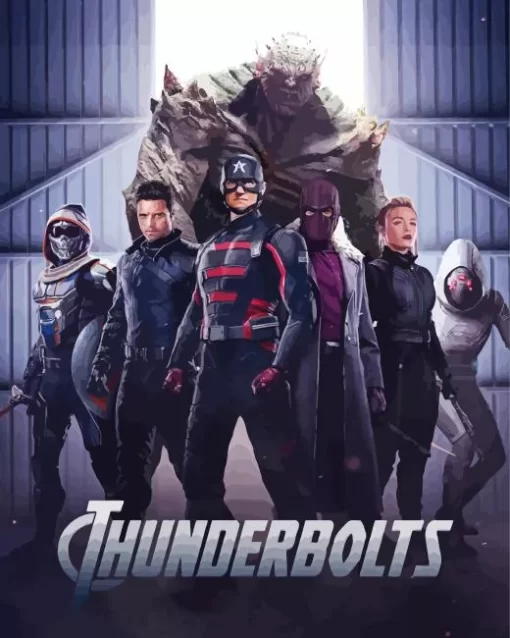 Thunderbolts Movie Diamond With Numbers