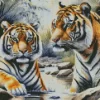 Tiger Couple Diamond Painting