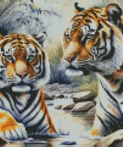 Tiger Couple Diamond Painting