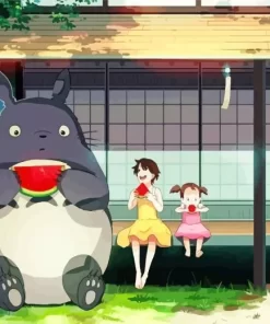 Totoro With Mei And Satsuki Diamond Paints