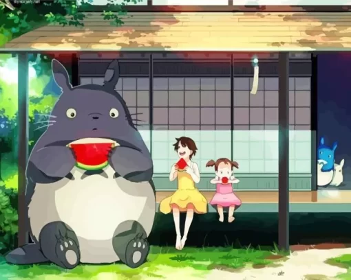 Totoro With Mei And Satsuki Diamond Paints