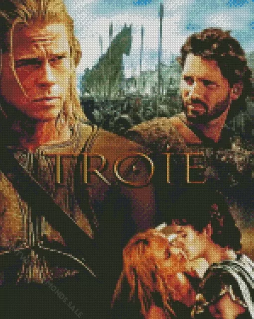 Trojan Brad Pitt Poster Diamond Painting