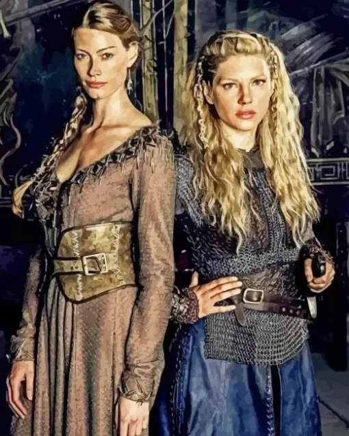 Vikings Aslaug And Lagertha diamond dotz