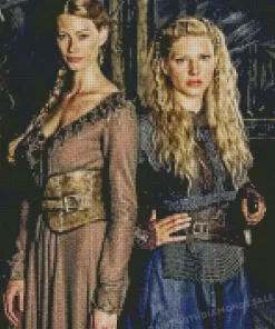 Vikings Aslaug And Lagertha diamond paints