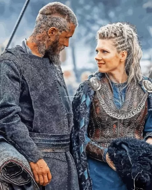 Vikings Lagertha And Ragnar diamond dotz