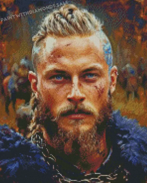 Vikings Ragnar Lothbrok diamond paints