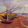 Fishing Boats Vincent Van Gogh Diamond Paintings