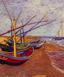 Fishing Boats Vincent Van Gogh Diamond Paintings