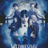 Wednesday Addams Movie Poster Diamond By Numbers