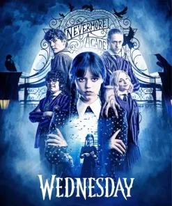 Wednesday Addams Movie Poster Diamond Paintings