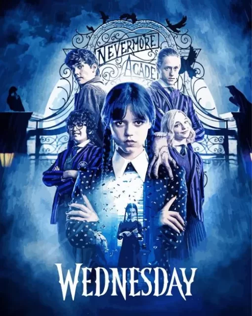 Wednesday Addams Movie Poster Diamond Paintings