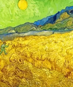 Wheatfield With A Reaper Diamond Paintings