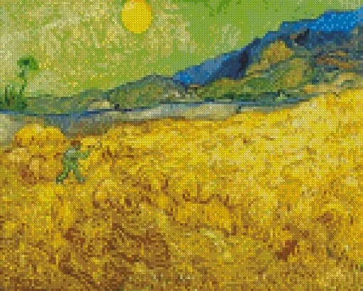 Wheatfield With A Reaper Diamond Paintings