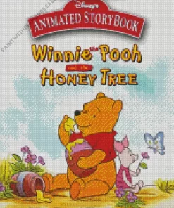 Winnie The Pooh And Honey Tree Diamond Painting