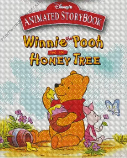 Winnie The Pooh And Honey Tree Diamond Painting