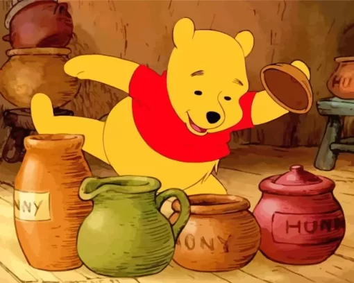 Winnie The Pooh Cartoon Diamond Painting