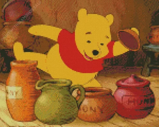 Winnie The Pooh Cartoon Diamond Painting