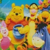 Winnie The Pooh Cartoon Characters Diamond Painting