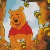 Winnie The Pooh With Bees Diamond Painting