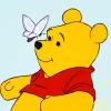 Winnie The Pooh With Butterfly Diamond Painting