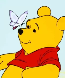 Winnie The Pooh With Butterfly Diamond Painting