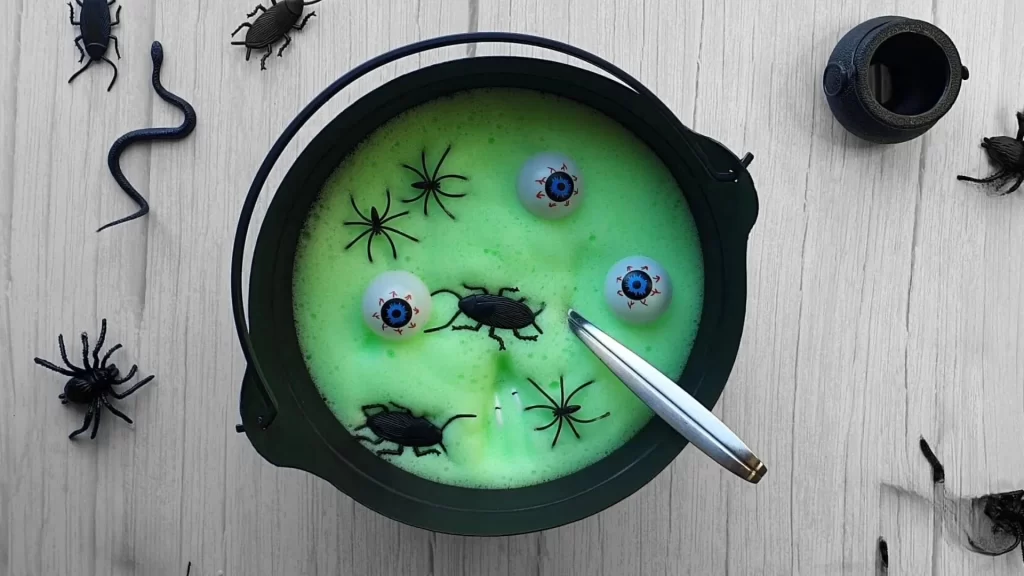 Witch’s Brew Sensory Bin Halloween Art and Craft