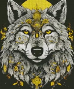 Wolf Head Diamond Painting