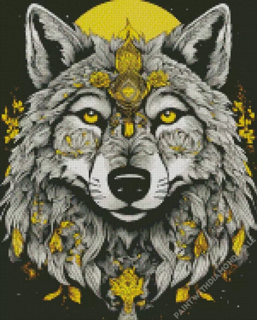 Wolf Head Diamond Painting