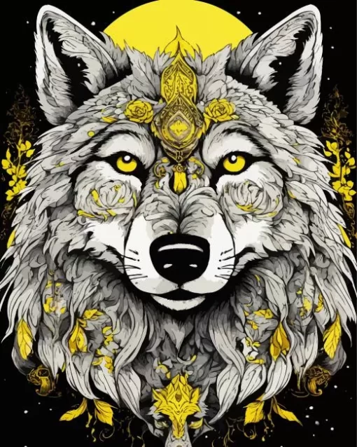 Wolf Head Diamond Painting