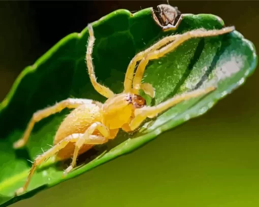 Yellow Sac Spider Insect Diamond Painting