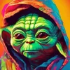 Yoda With A Hoodie diamond dotz