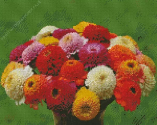 Zinderella Zinnia Mix Diamond Painting