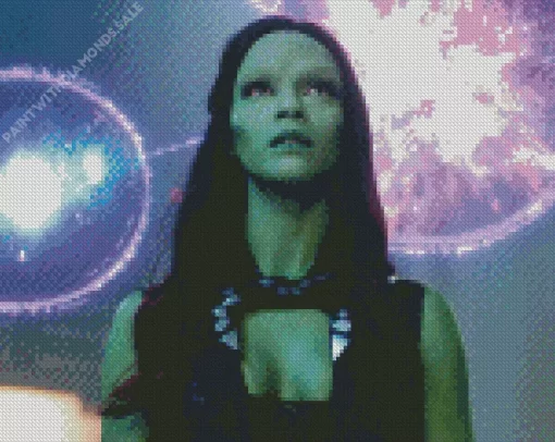 Zoe Saldana Guardians Of The Galaxy Diamond Painting