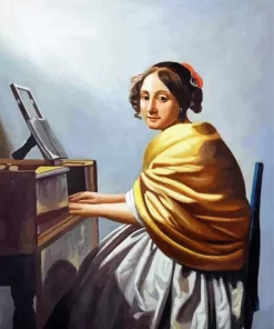 A Young Woman Seated At The Virginals Diamond Paintings