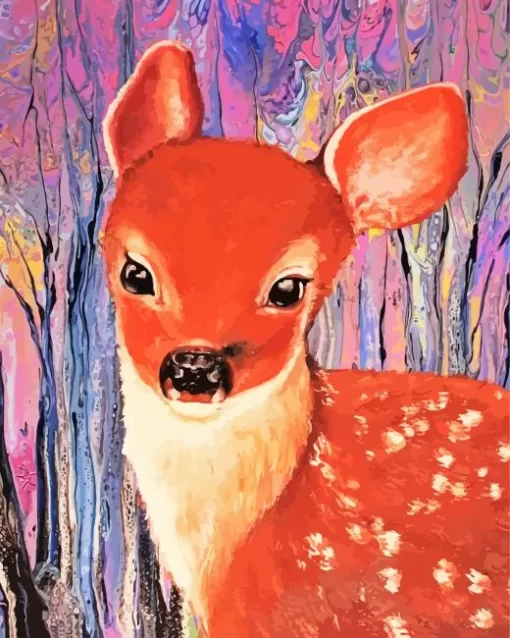 Abstract Bambi Diamond Painting