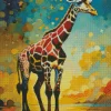 Abstract Giraffe Diamond Painting