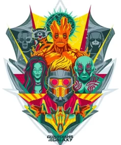 Abstract Guardians Of The Galaxy Diamond Painting