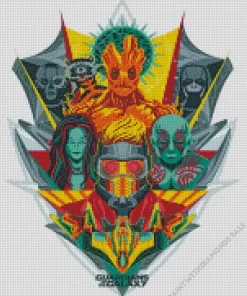 Abstract Guardians Of The Galaxy Diamond Painting