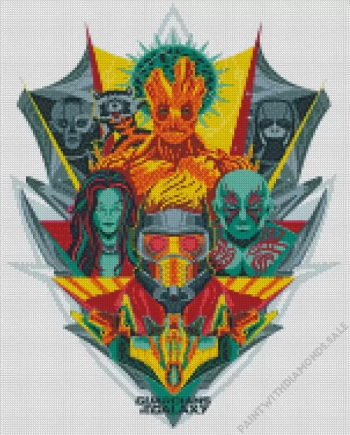 Abstract Guardians Of The Galaxy Diamond Painting