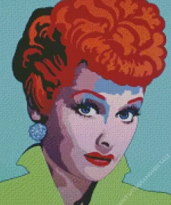 Abstract Lucille Ball Diamond Painting